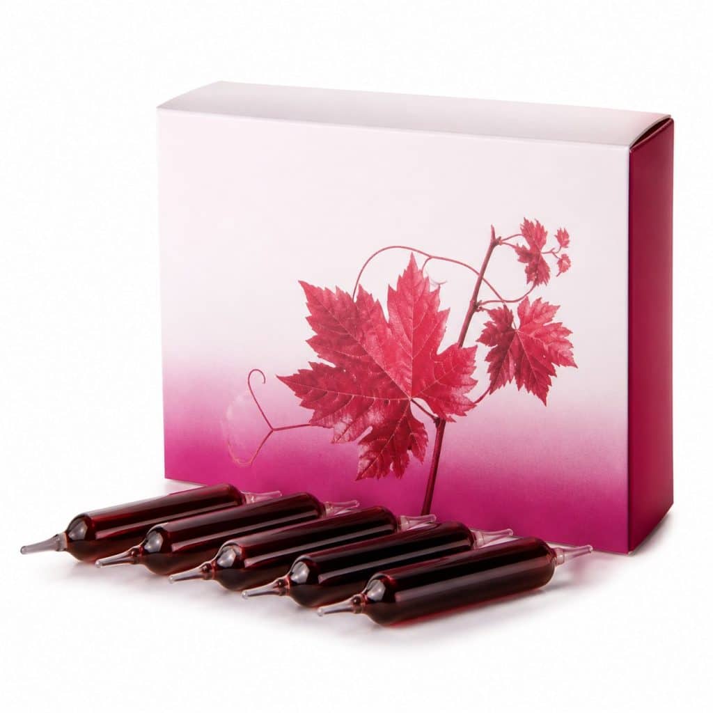 Ampoules buvables vigne rouge cure 20 jours présenté seul