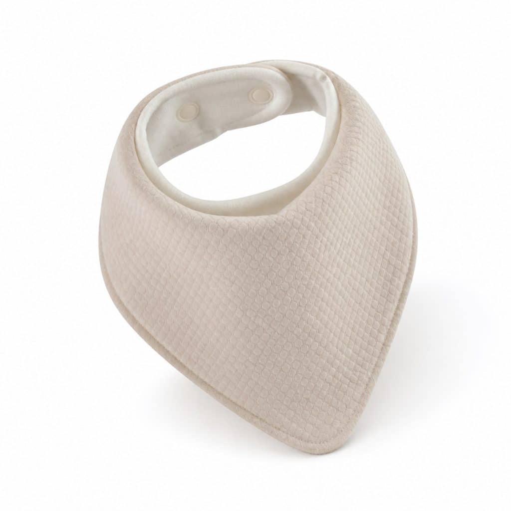 Bavoir de dentition absorbant présenté seul