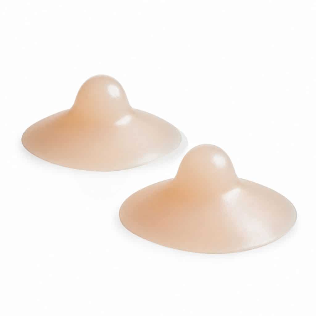 Bouts de sein en silicone protecteurs présenté seul