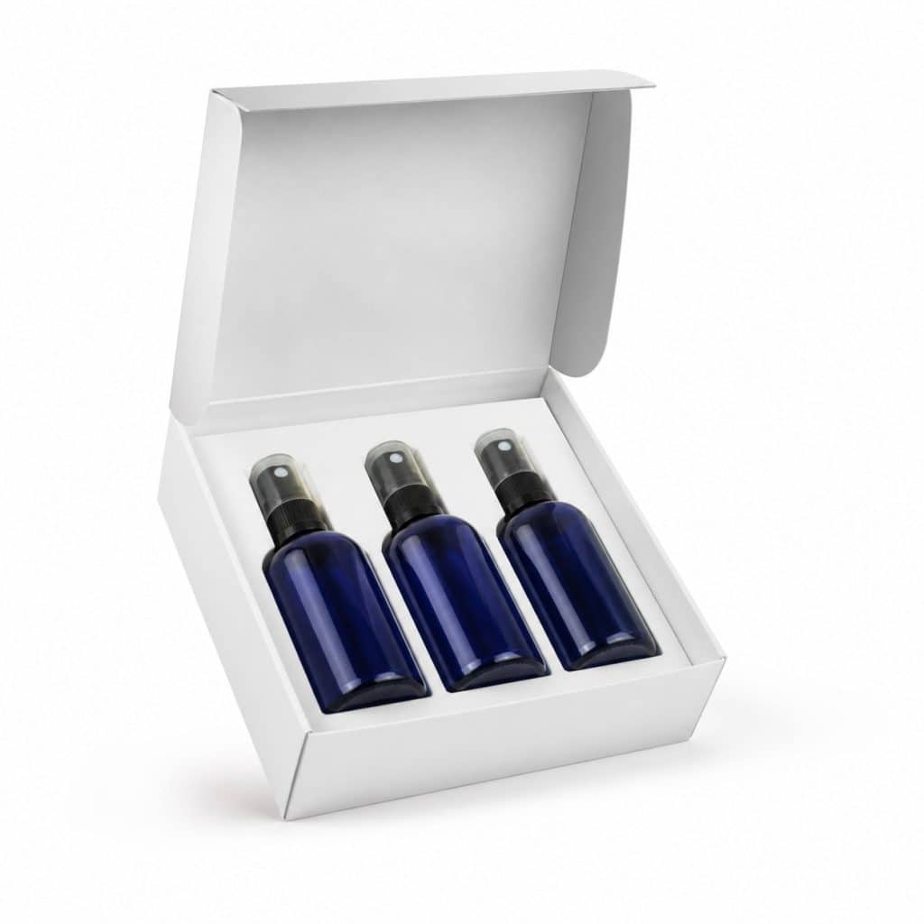 Coffret découverte 3 hydrolats bio présenté seul