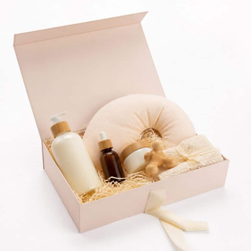 Coffret soin grossesse à offrir présenté seul