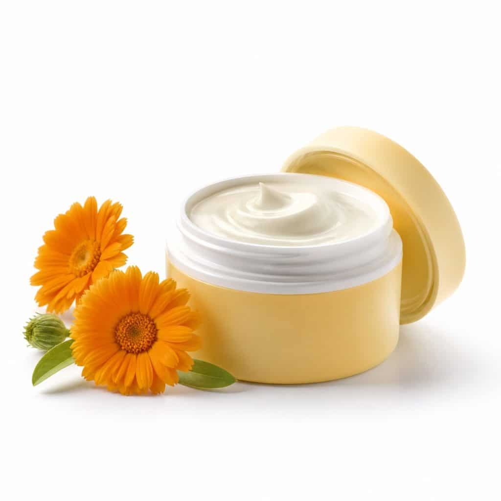 Crème de change apaisante au calendula présenté seul