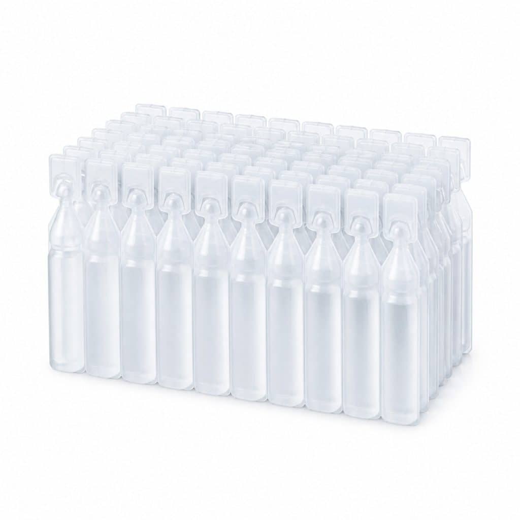 Dosettes de sérum physiologique unidoses présenté seul