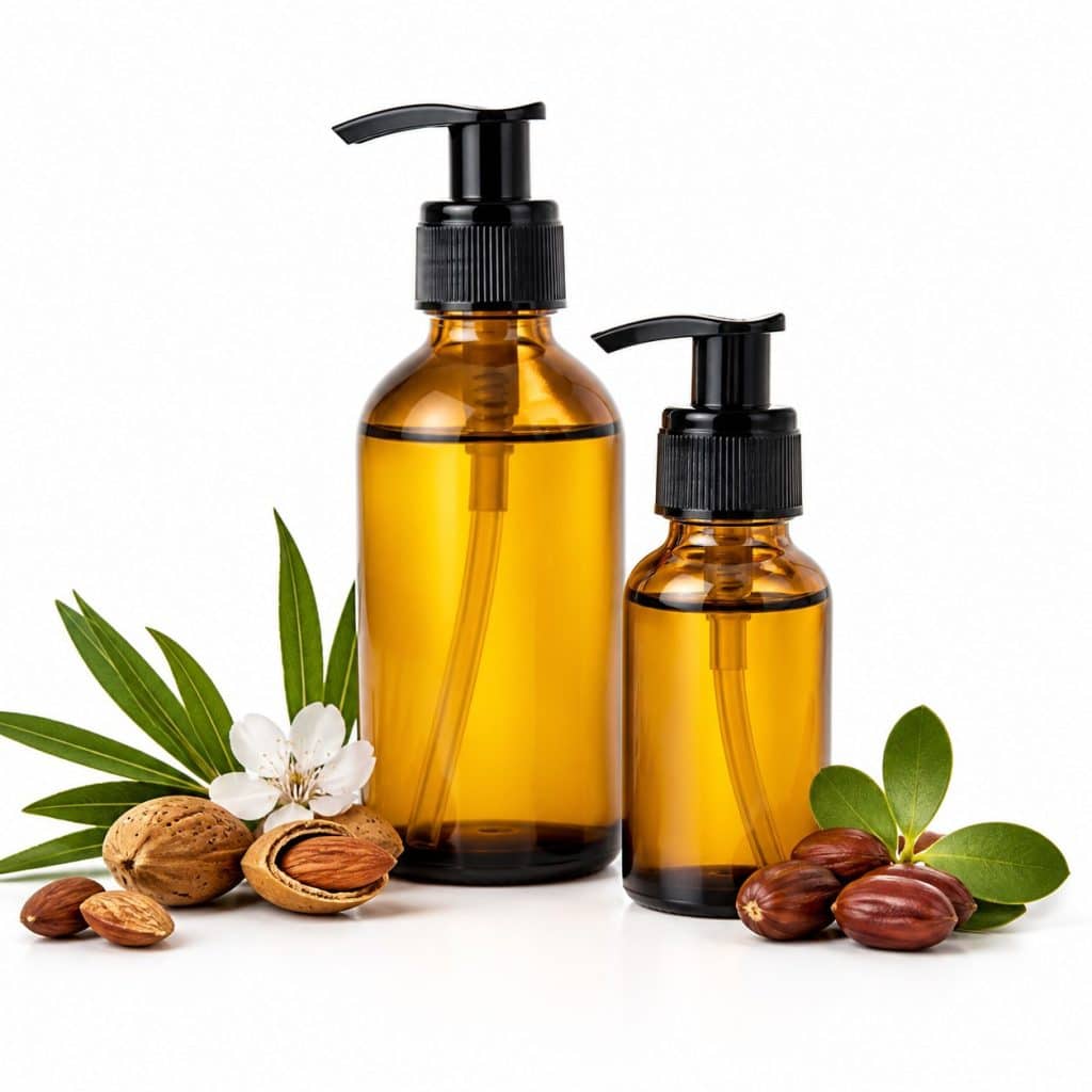 Duo huile de massage grossesse amande douce et jojoba présenté seul