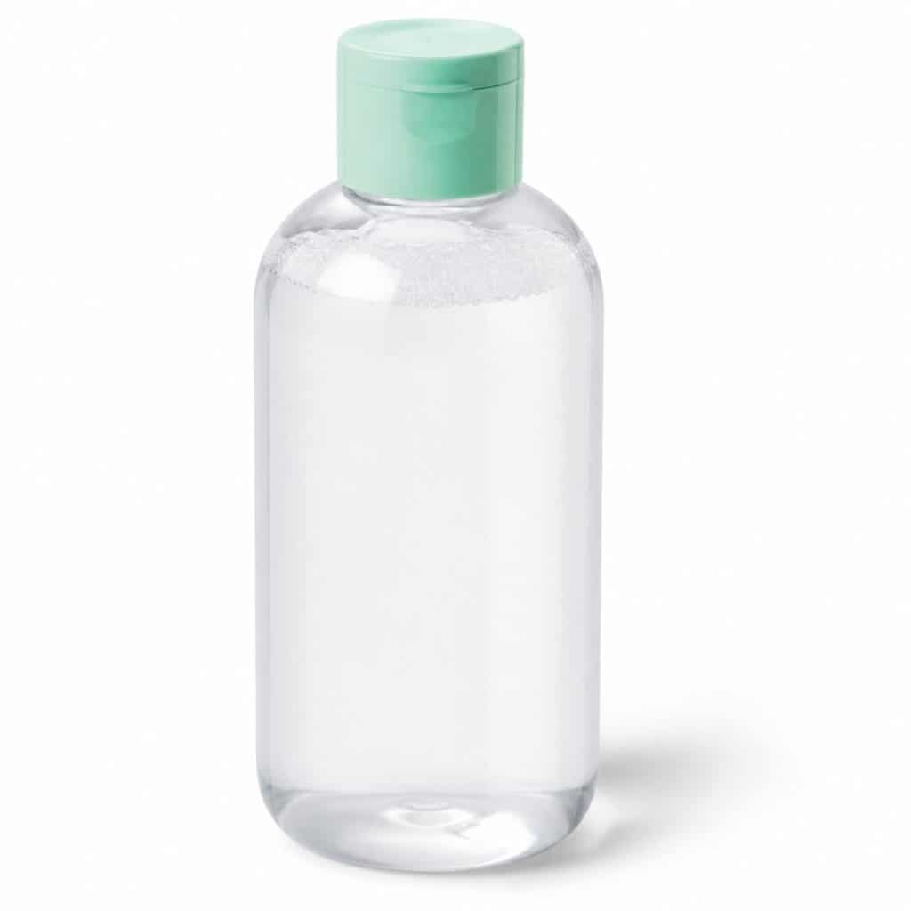 Eau micellaire pour le change et le visage présenté seul