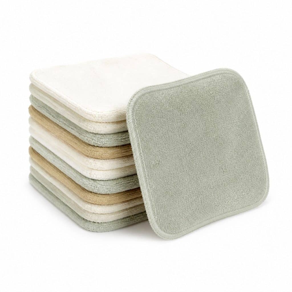 Lingettes de change lavables lot de 10 présenté seul