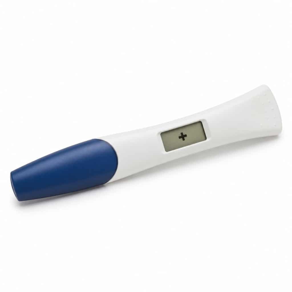 Test de grossesse digital résultat en clair présenté seul