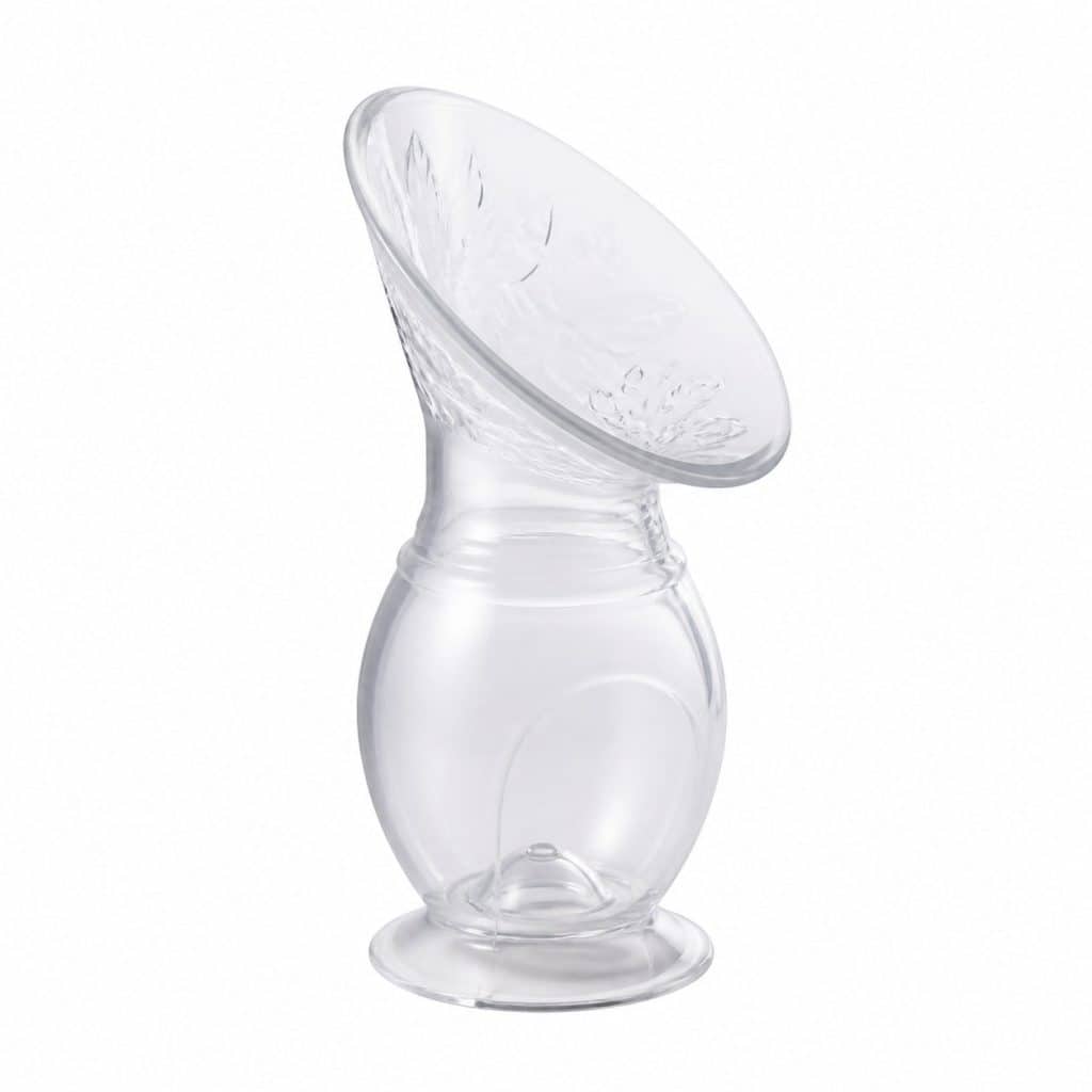 Tire-lait manuel silicone type coquille présenté seul